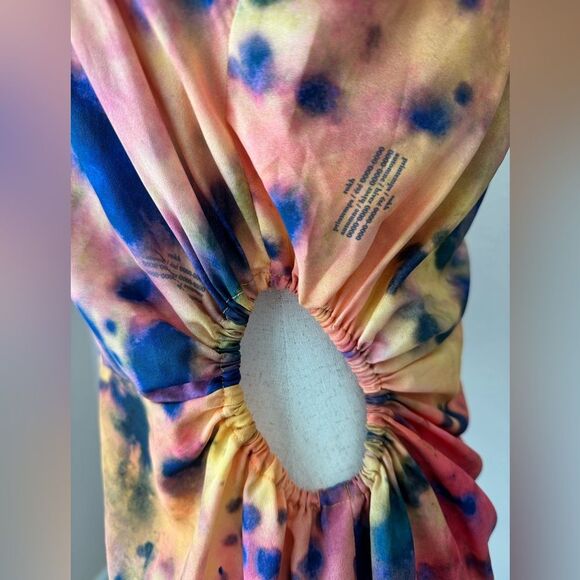 Rokh silky cut out top with spaghett  straps for tent the runway. sz42 us 10 - Picture 6 of 9